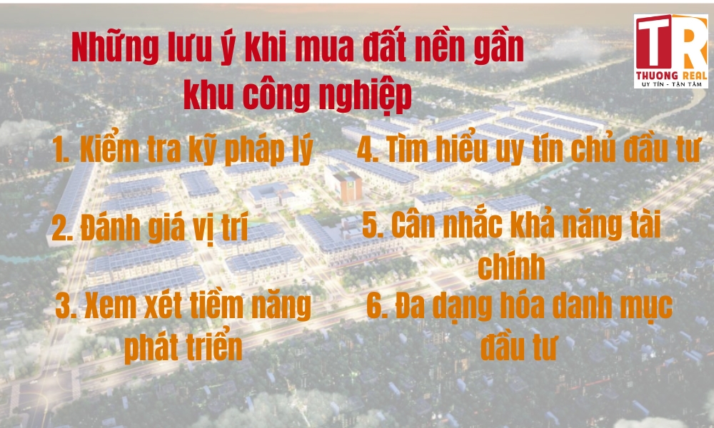 Lưu ý khi mua đất nền gần nhà máy Bình Phước