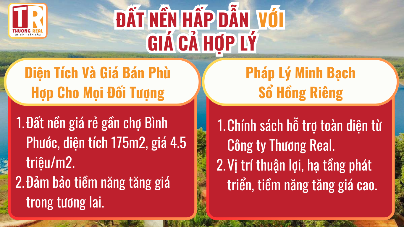 Đất nền với giá cả hợp lý