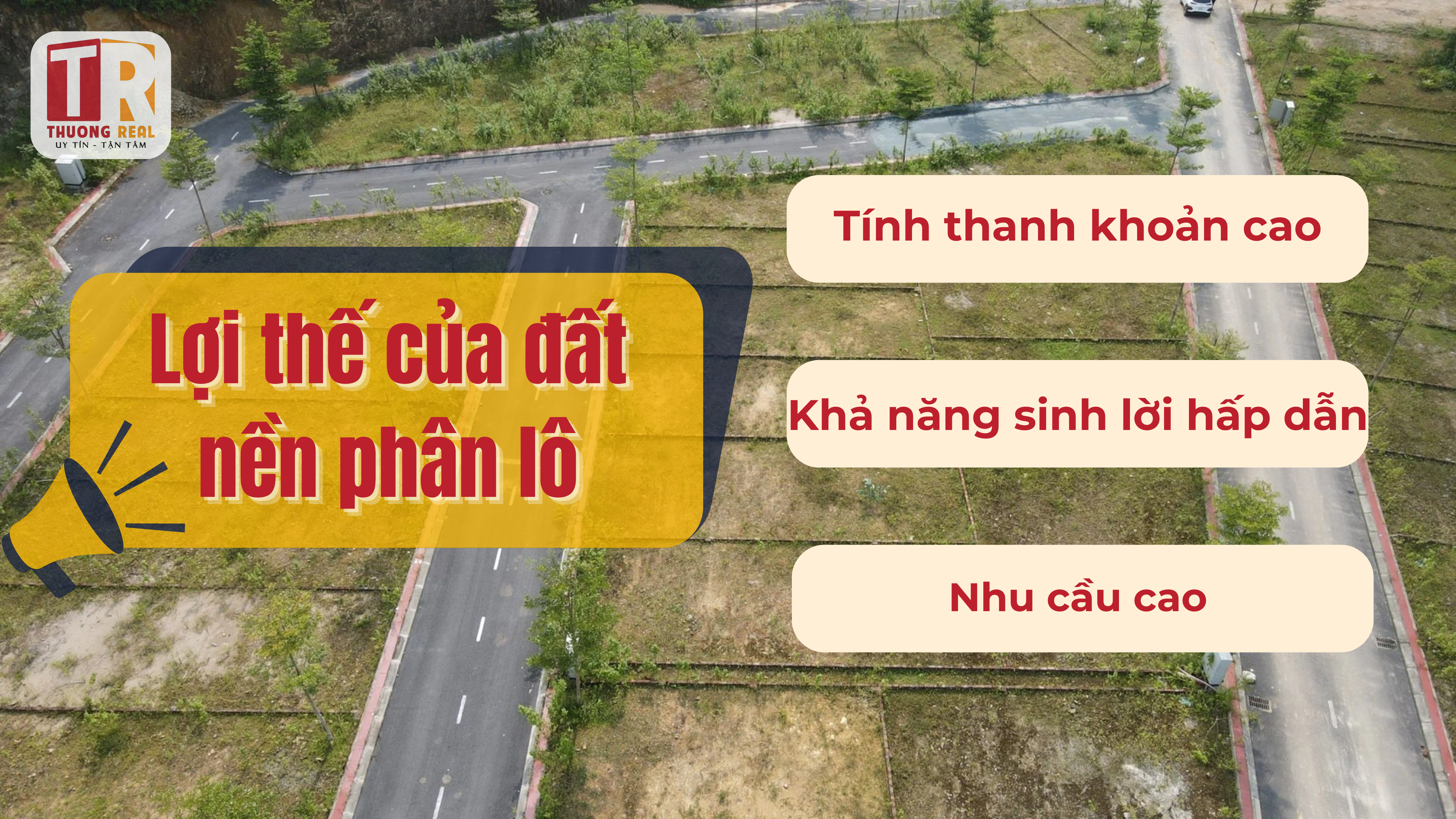 Lợi thế của đất nền phân lô